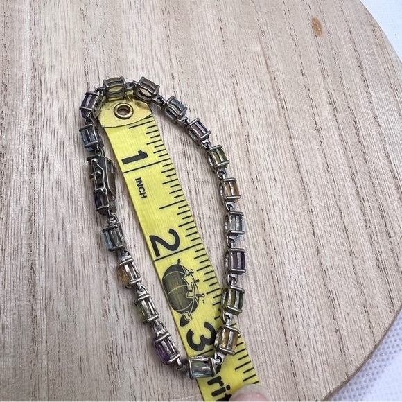 Vintage multicolor bead chain bracelet - Picture 7 of 8